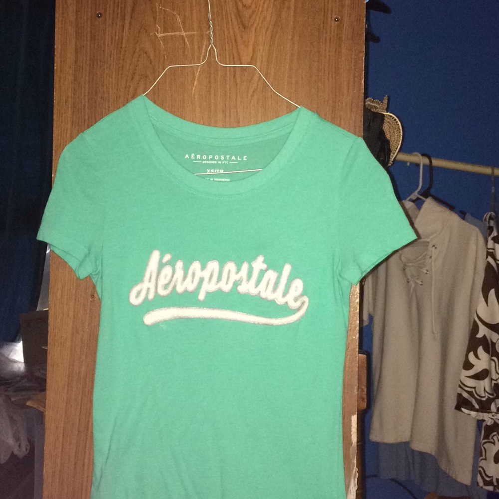 Aeropostale long teal tee